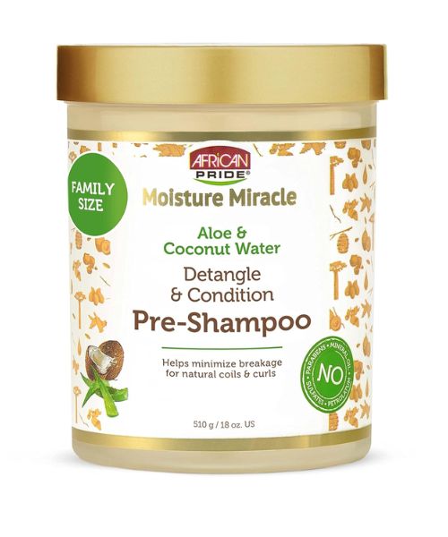 African Pride Moisture Miracle Aloe & Coconut Water Pre-Shampoo