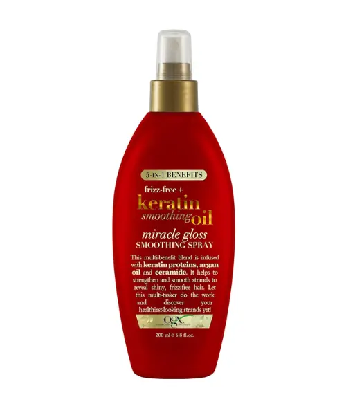 OGX Frizz-Free + Keratin Smoothing Oil Miracle Gloss Spray