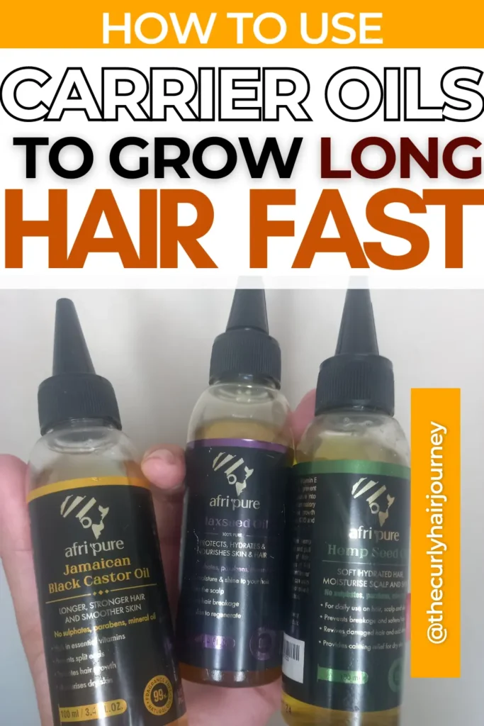 how to use carrier oils to grow long hair fast